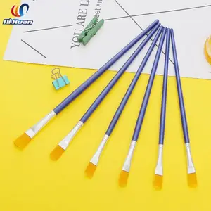 批发尼龙油画笔/水粉/美术颜料笔/丙烯画笔6支装