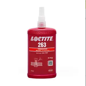 LOCTITE乐泰263耐油高强度螺丝锁固胶水高温密封红色厌氧胶250ML