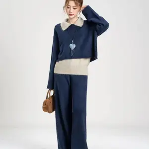 慵懒风洋气女装绘扮羊毛针织套装 品牌撤柜女装 石井女装尾货批发