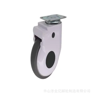 5寸包壳TPR平底活动静音款 病床脚轮 医用推车脚轮 ABS推车脚轮 静音轮
