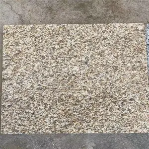 黄金麻花岗岩碎拼可定制 荔枝面黄金麻