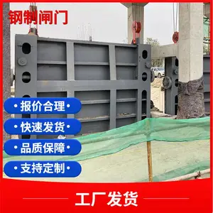 弧形钢制闸门指导安装 冰川水利
