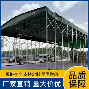 工地临时保温推拉雨棚 建筑施工罩棚 中铁项目钢筋棚