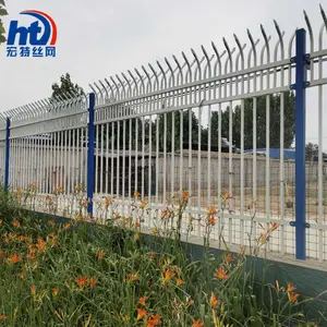 工厂围栏护栏 宏***造双弯头厂区护栏 沈阳铁艺围栏