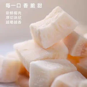 龙海聚利食品椰子块源头工厂果蔬脆OEM果蔬干椰子脆片