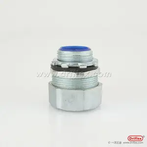 LTCD锌合金外丝直接头镀锌金属软管连接器G1/2-G4