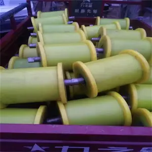 太原矿用地滚轮生产厂家 山西200×400聚氨酯地滚轮厂家