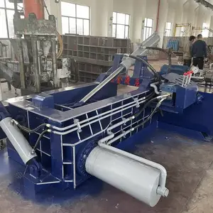 废铁压块机 125吨卧式自动翻包成型机铁销铝屑边角料液压打包机