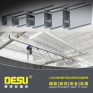 德速铝合金kbk轨道 铝合金组合梁式悬挂起重机 刚性kbk轻型起重机