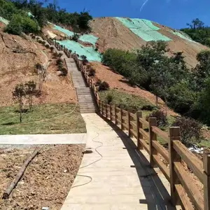 福建漳州水泥仿木护栏厂家 鼎成龙升