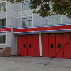 消防站车库门 消防站电动门 浙江消防 顶石门业
