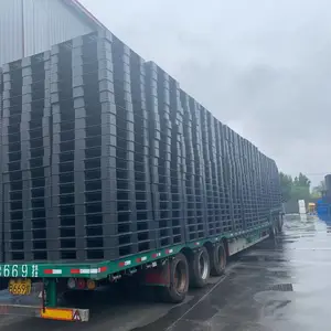 辽宁盘锦叉车塑料托盘厂家直销 恒川网格蓝色托盘