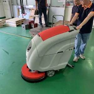 优尼斯L520B洗地机 商场酒店厨房专用清洁车 手推式小型洗地车