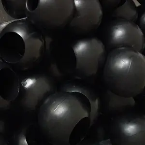服饰配件户外多用途皮划艇配件注塑黑色6毫米弹力绳端部圆珠扣