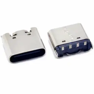 type-c /4pin/ 立贴母座 H=6.8mm 贴片式 USB连接器
