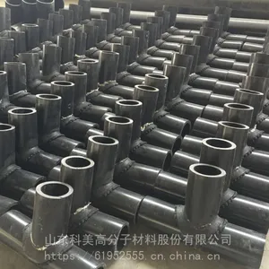 迪浩厂家经销商优惠力度大高分子耐磨三通管件适用矿山领域尾矿输送分子量250万以上耐腐蚀
