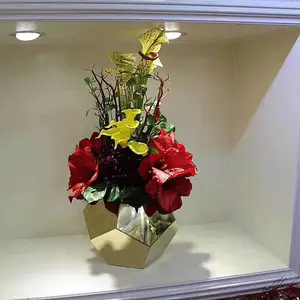 金筑达简约砂面不锈钢花盆