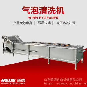 商用洗菜机 冲浪式鼓泡清洗机 树莓鼓泡清洗机 蓝莓清洗机 赫德机械