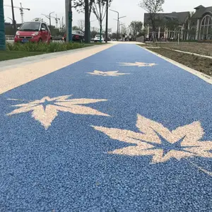 透水胶粘石工艺及效果 美沥特