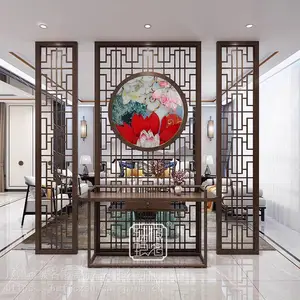 屏风世家珐琅艺术玻璃不锈钢屏风厂家珐琅彩屏风装饰画玄关画