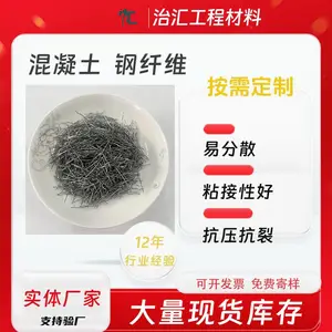 治汇工程 堤堰桥梁码头低碳冷拔钢丝 端钩钢纤维