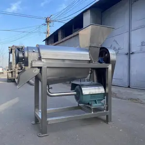 工业型西红柿榨汁机 大型水果渣汁分离机 螺旋式黄桃出汁设备