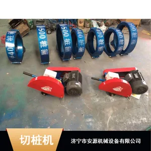 水泥柱抱桩切割机 600型电动卡箍切桩机 内蒙手推式破桩机