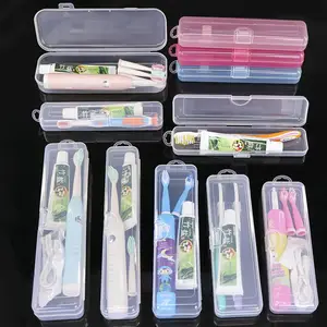 新诚30MM牙刷盒彩色透明牙刷盒便携式牙具盒牙具旅行盒牙刷收纳盒