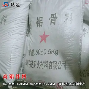 高铝骨料定制生产 炉膛用耐火骨料 伟达耐材铝矾土骨料厂家