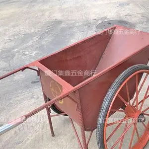 厦门斗车 建筑工地斗车手推加厚工具车 拉材料斗车充气实芯轮