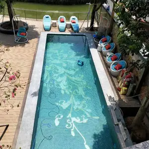 供应浙江德清私家别墅无边际成品冲浪泳池、SPA恒温泳池产品包安装