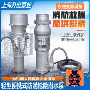 便携式轻型防洪抢险潜水泵600方大流量防洪防汛水泵永磁同步电机轴流泵