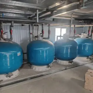 玻璃钢沙缸过滤器 水产养殖水处理系统 石英砂机械过滤器