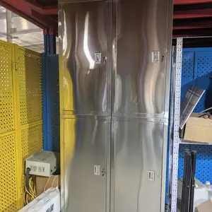 不锈钢洁净车间员工收纳柜 更衣柜工具储藏柜文具档案收纳箱清洁用品柜