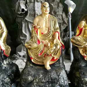 木雕十八罗汉佛像厂家，浙江木雕佛像厂，苍南十八罗汉木雕雕刻厂家