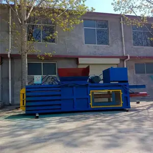 全自动卧式打包机 废瓦楞纸箱压块机 滴灌带液压打包机具体性能