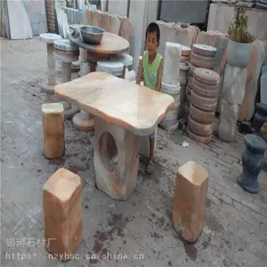 公园石凳石桌 石桌椅的尺寸