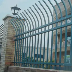 江苏盐城锌钢围墙栅栏小区园林,不生锈Q235喷塑焊接围档,锌合金阳台护栏美观