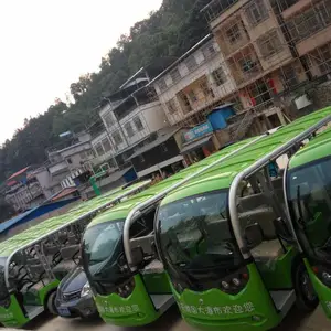 广西桂林14人座电动观光车电动旅游车电动游览车