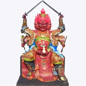 火神佛像 三头六臂火德星君神像 树脂塑像厂家
