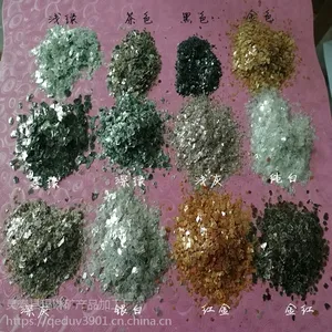 耐候外墙漆用岩片批发 云母岩片 亮白钻石云母