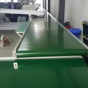 乌沙电子电器生产线 滚筒线 接驳台pvc皮带输送机流水线