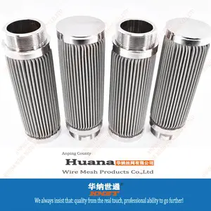 222 226接口折叠滤芯不锈钢丝网折叠过滤器快接口不锈钢滤芯