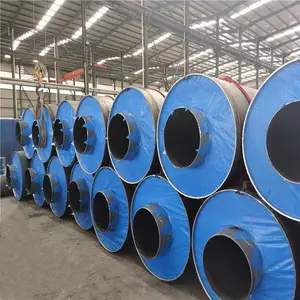 聚氨酯钢套钢保温管/预制直埋保温管标准化工厂