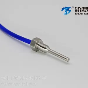 螺纹安装式铂电阻温度传感器pt100pt1000温度探头 实体工厂个性化定制 铂基传感