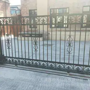 铁艺围栏制作_天津定制小区铁艺护栏