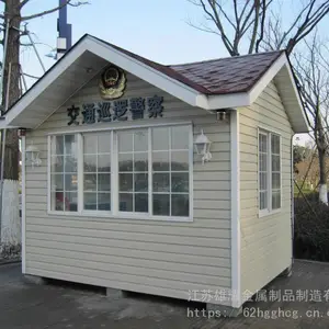 2021年全国供应现货不锈钢岗亭保安亭治安值班亭小区物业门卫收费亭吸烟亭