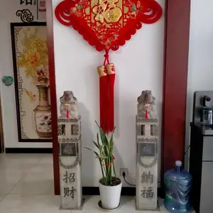 石雕拴马桩摆件园林庭院做旧石狮子立柱貔貅麒麟拴马柱仿古拴马桩