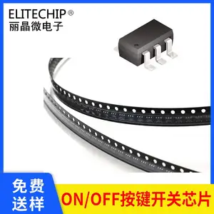 一键开关机电路芯片 sot23-6按键电源开关芯片 6脚电源开关芯片 长按3秒延时开关机IC-丽晶微