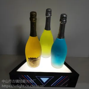 2019热销新款 创意亚克力呼吸屏幕酒座 酒吧KTV发光***洋酒架 香槟酒座